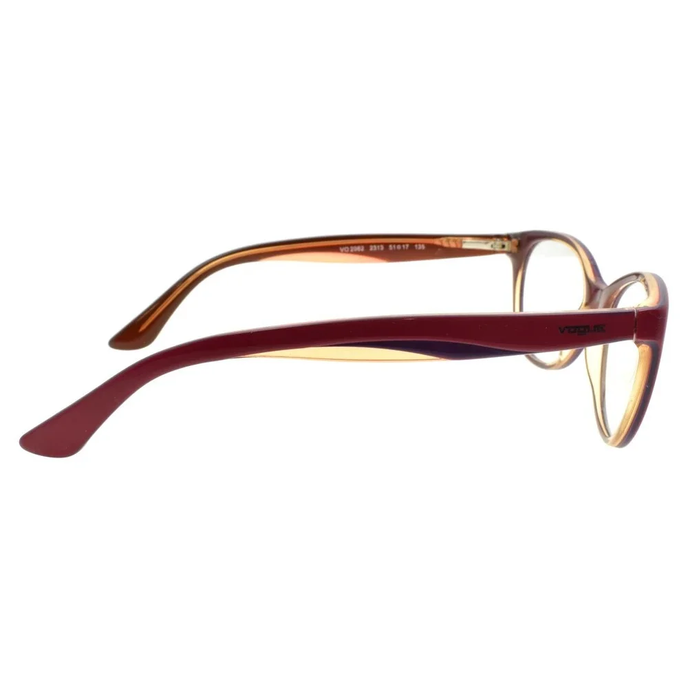 Vogue VO 2962 2313 Women's Eyeglasses Frames Cat Eye 51-17-135 Red / Fuchsia